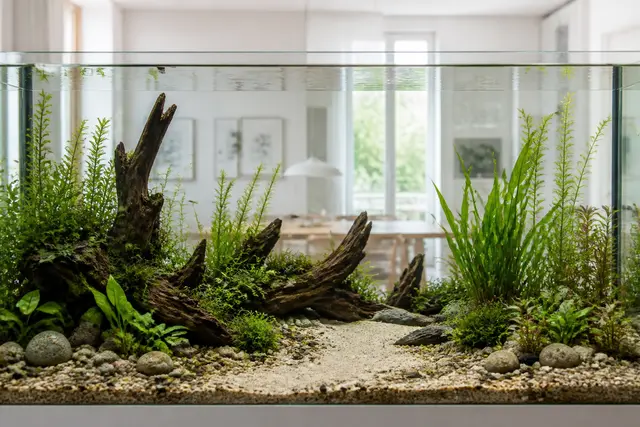 Akvariegrus & bottensubstrat
