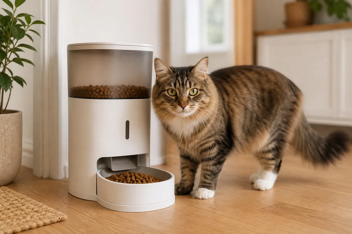 Foderautomat för katt