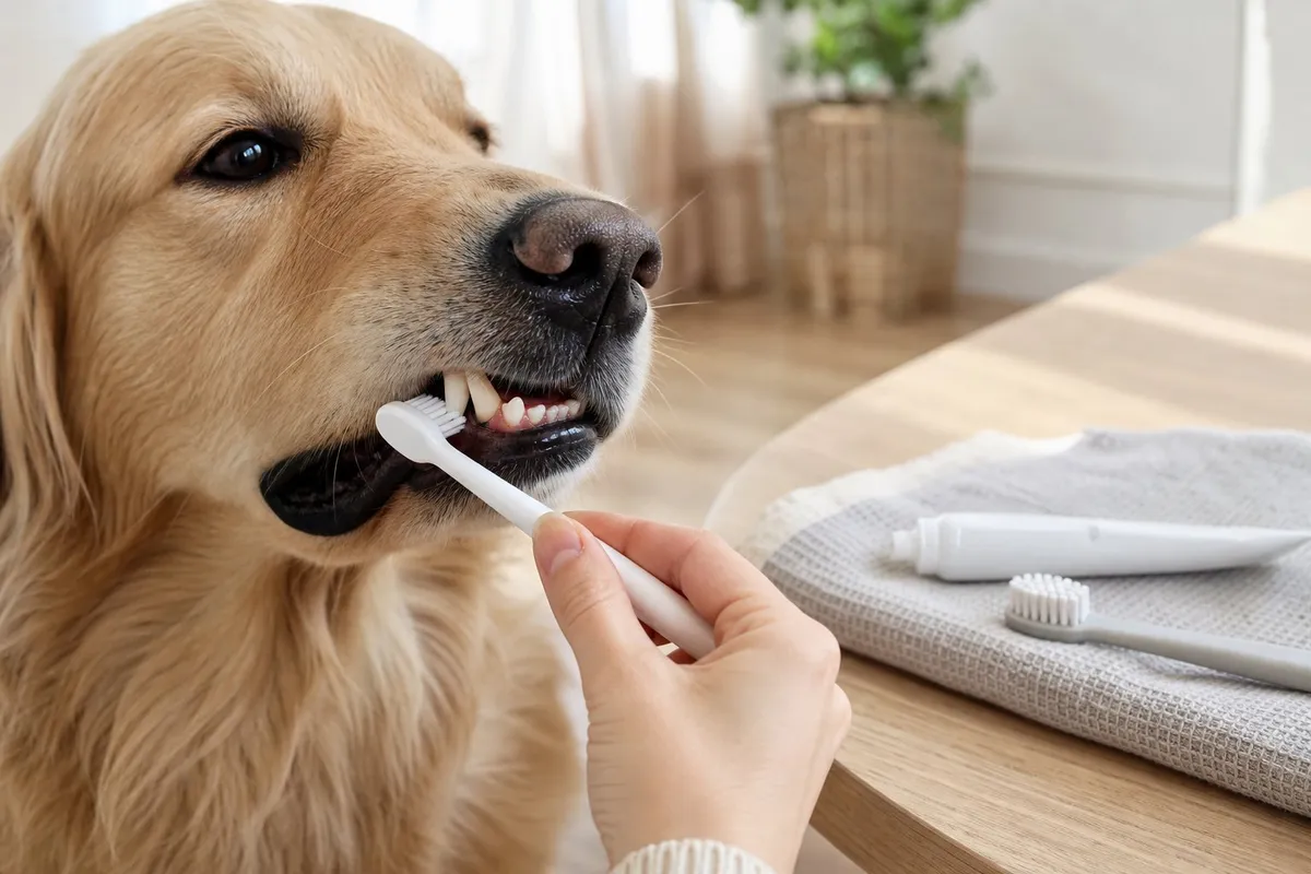 Tandvård för hund