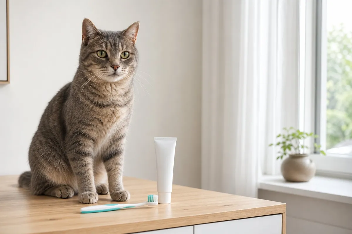 Tandvård för katt