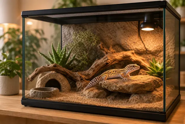 Terrarier för reptiler